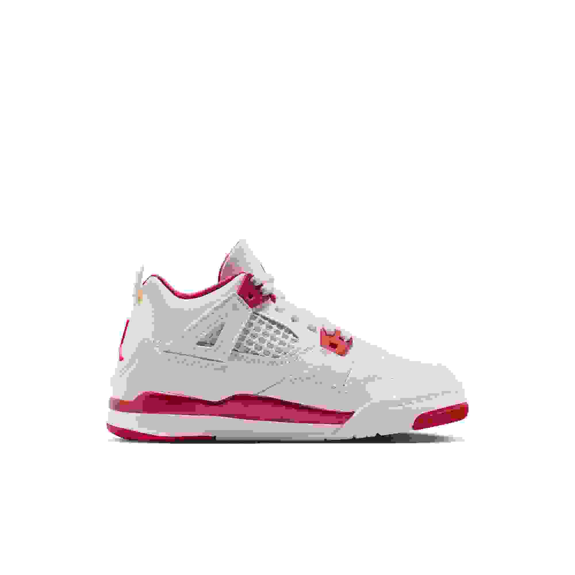 Jordan 4 Retro Preschool Girls' “Sierra Red” Shoe